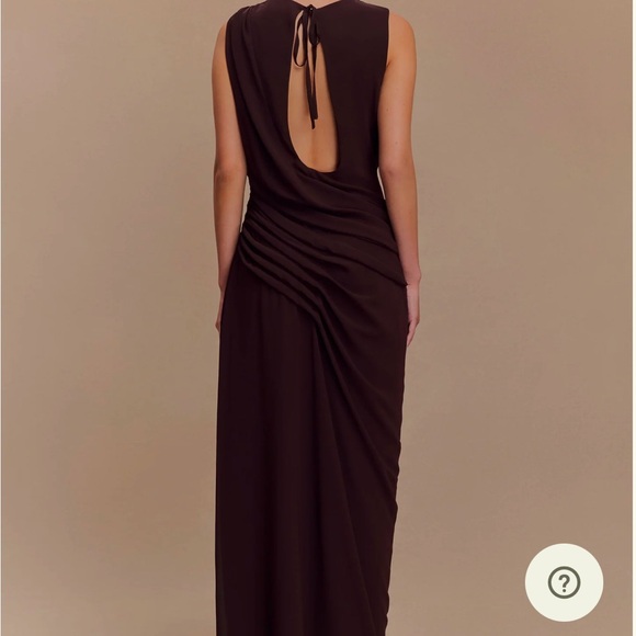 NWT Meshki Oria Chiffon Maxi Dress - Picture 2 of 4